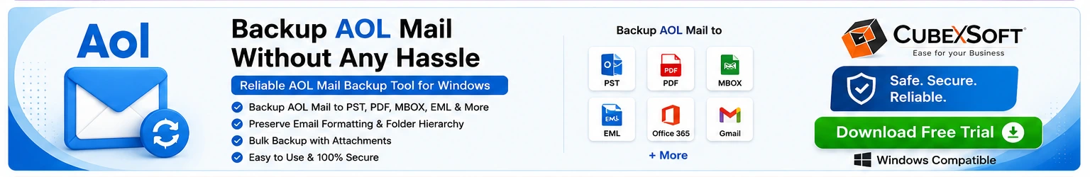 CubexSoft AOL Backup Tool